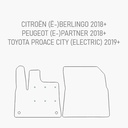 Automat Toyota Proace City 2019-2024 Heavy duty voormat