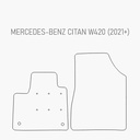 Automat Mercedes eCitan 2022+ Heavy duty voormat