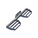 Marchepied utilitaire sur attelage court (STEP21628) 