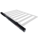 Auvent Aluminium avec éclairage 3000m Noir