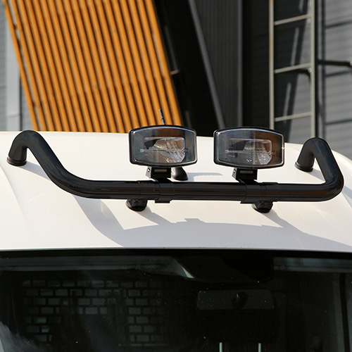 [88849571] Lamp holder for roof, black with cable and 2 clamp type holders