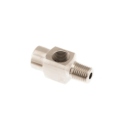 [740106] Raccord adaptateur 1/4NPT (male/female/female) Té, 2 pièces